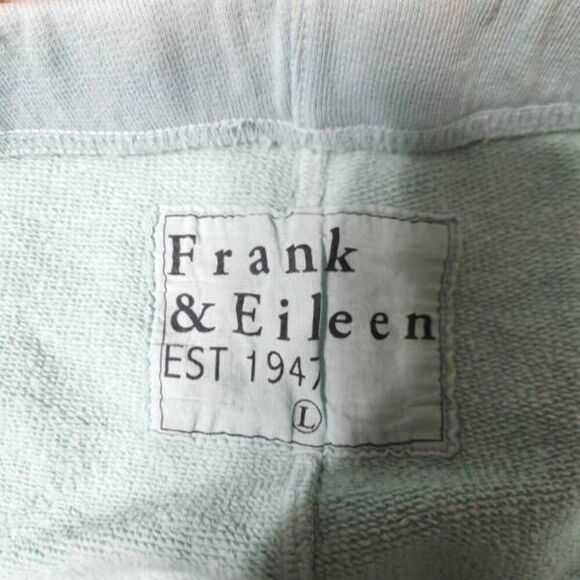 Frank & Eileen Catherine Cropped Sweatpants Triple Fleece in Seafoam sz L - Picture 3 of 6